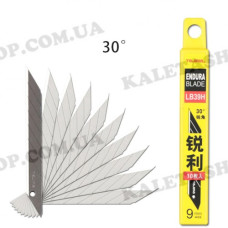 Лезвия сегментные TAJIMA Endura 9 мм серые угол наклона 30° 10 шт код LB39H