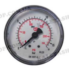 Манометр тиску води 0-16 бар 1/4" 50 мм PFT Original 00000468 